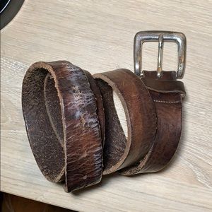 Leather belt